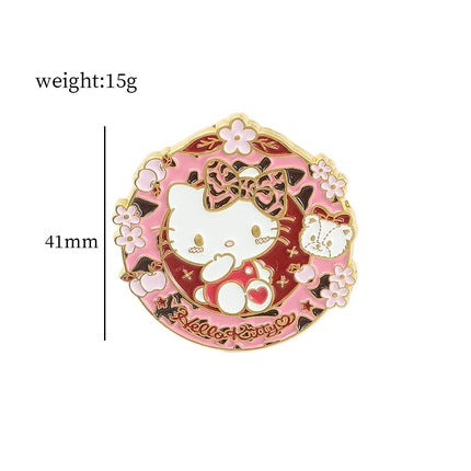 Sanrio Pins (Reath) -Hello Kitty- Cute Kawaii Collectible UK