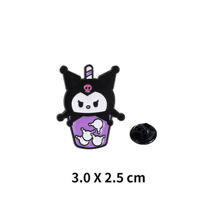 Sanrio Pins (Bubble tea) - Kuromi- Cute Kawaii Collectible UK