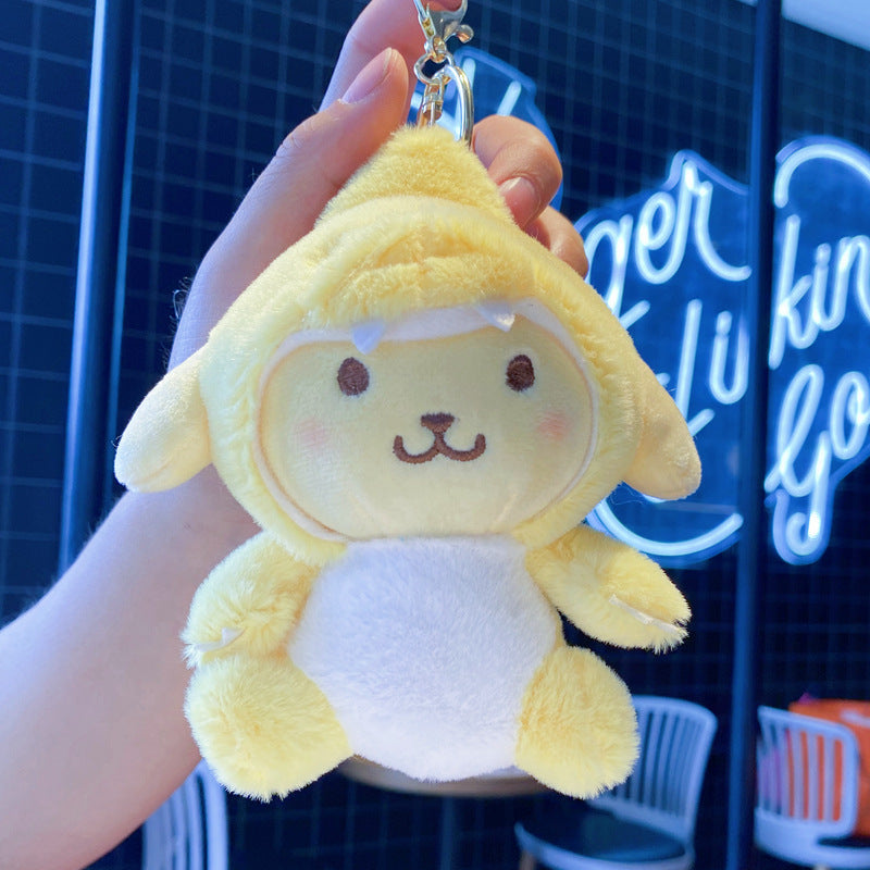 Sanrio- Dinosaur key chain collection (Pompompurin)- Cute Kawaii Accessories UK