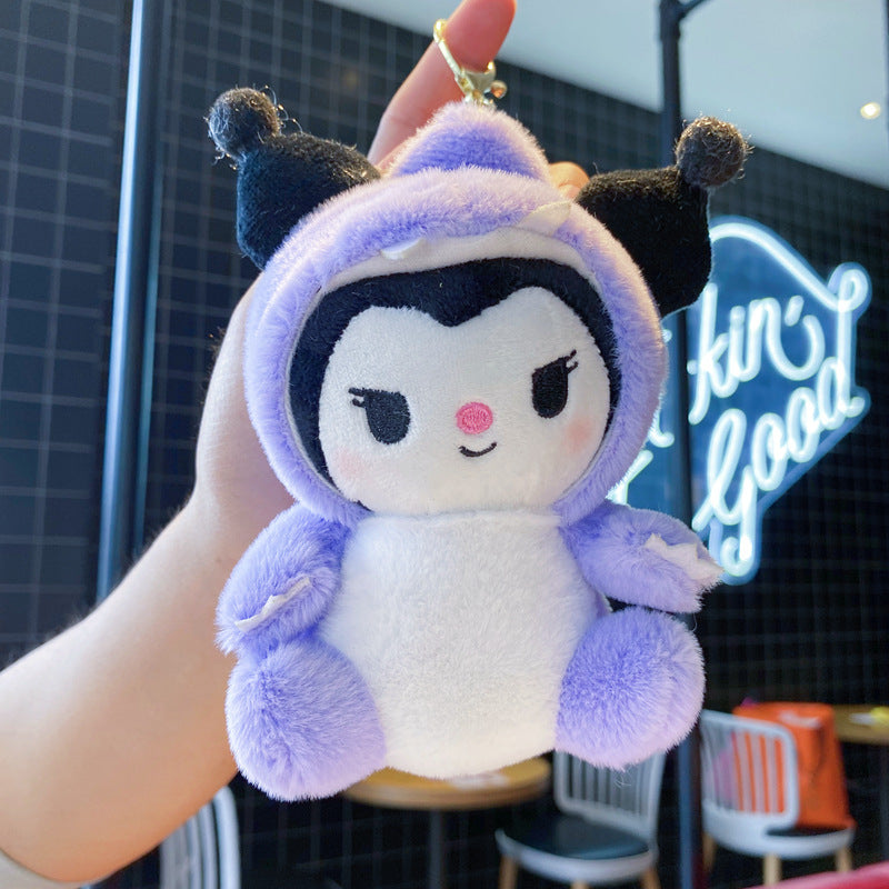 Sanrio- Dinosaur key chain collection (Kuromi)- Cute Kawaii Accessories UK