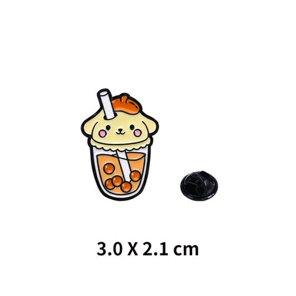 Sanrio Pins (Bubble tea) - Pompompurin- Cute Kawaii Collectible UK